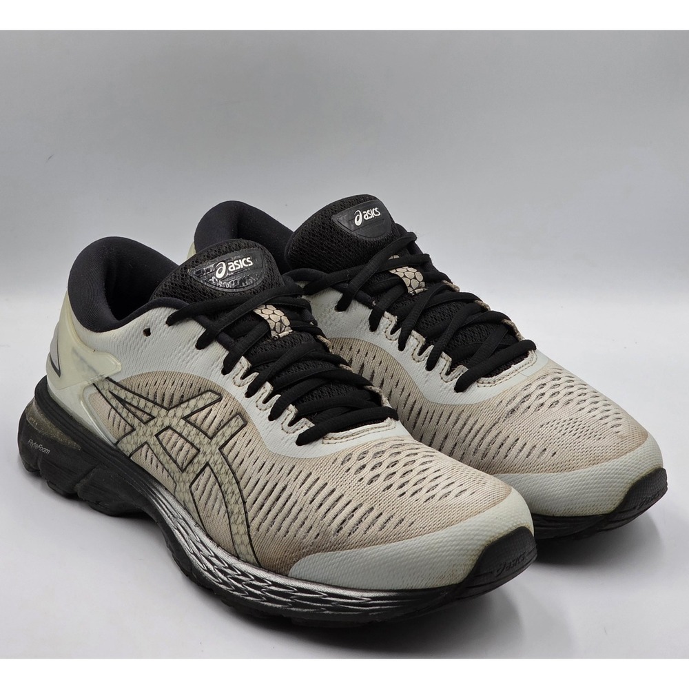 ASICS Gel Kayano 25 Mens 8 Gray Black Running Shoes 1011A019 Athletic